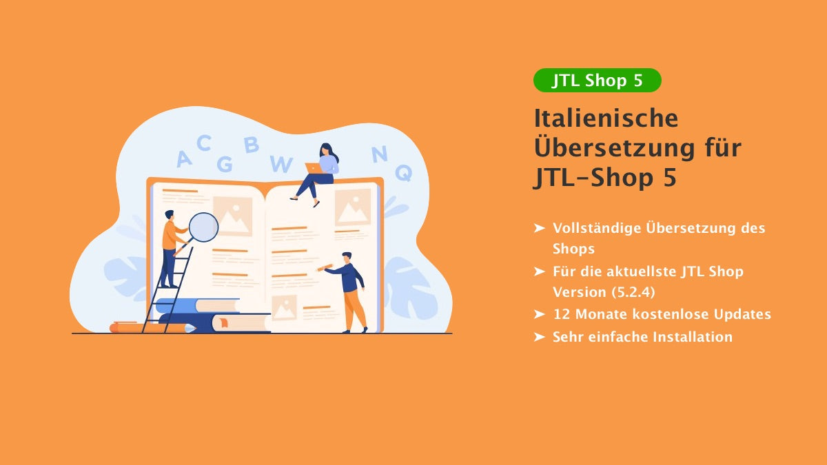 Italienische Sprachdatei inkl. E-Mail Vorlagen für JTL Shop 5 - NIRICO