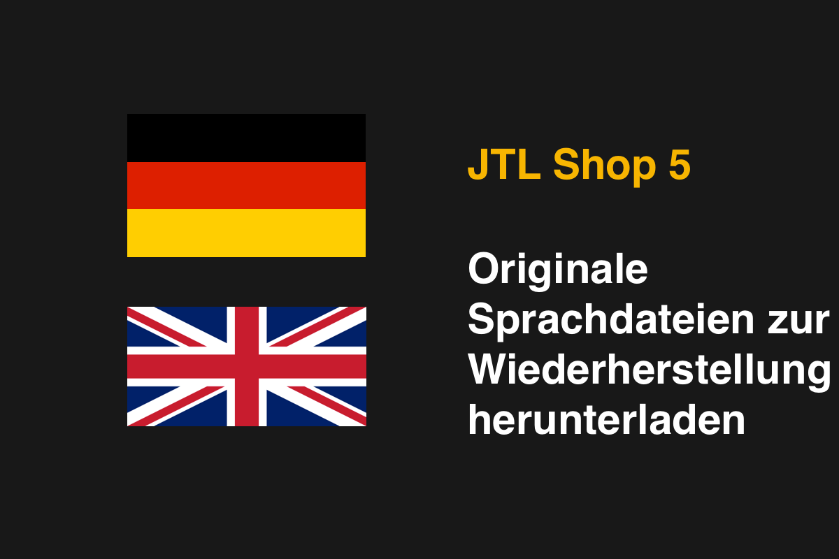 JTL Shop 5 Original-Sprachdateien kostenlos herunterladen